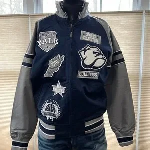 Varsity Jacket Yale Bulldog ジャケット Vintage Yale Bulldogs Men's Rare Ivy League Varsity Jacket